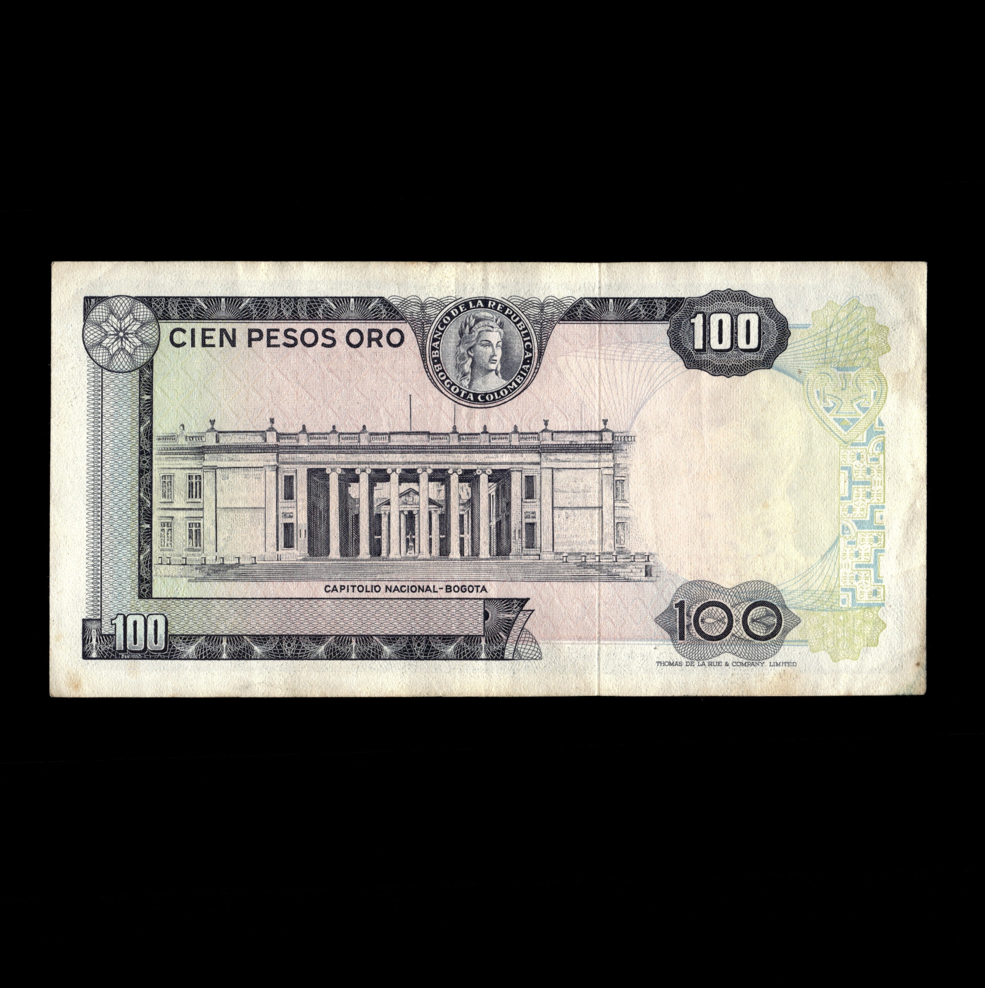 Colombia 1971 Billete de 100 Pesos