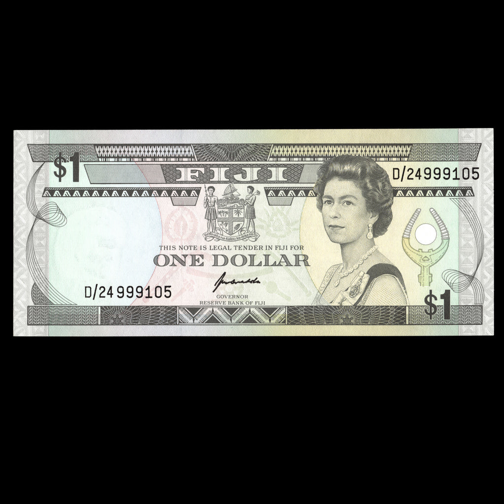 Fiji 1993 1 Dollar Elizabeth II Banknote