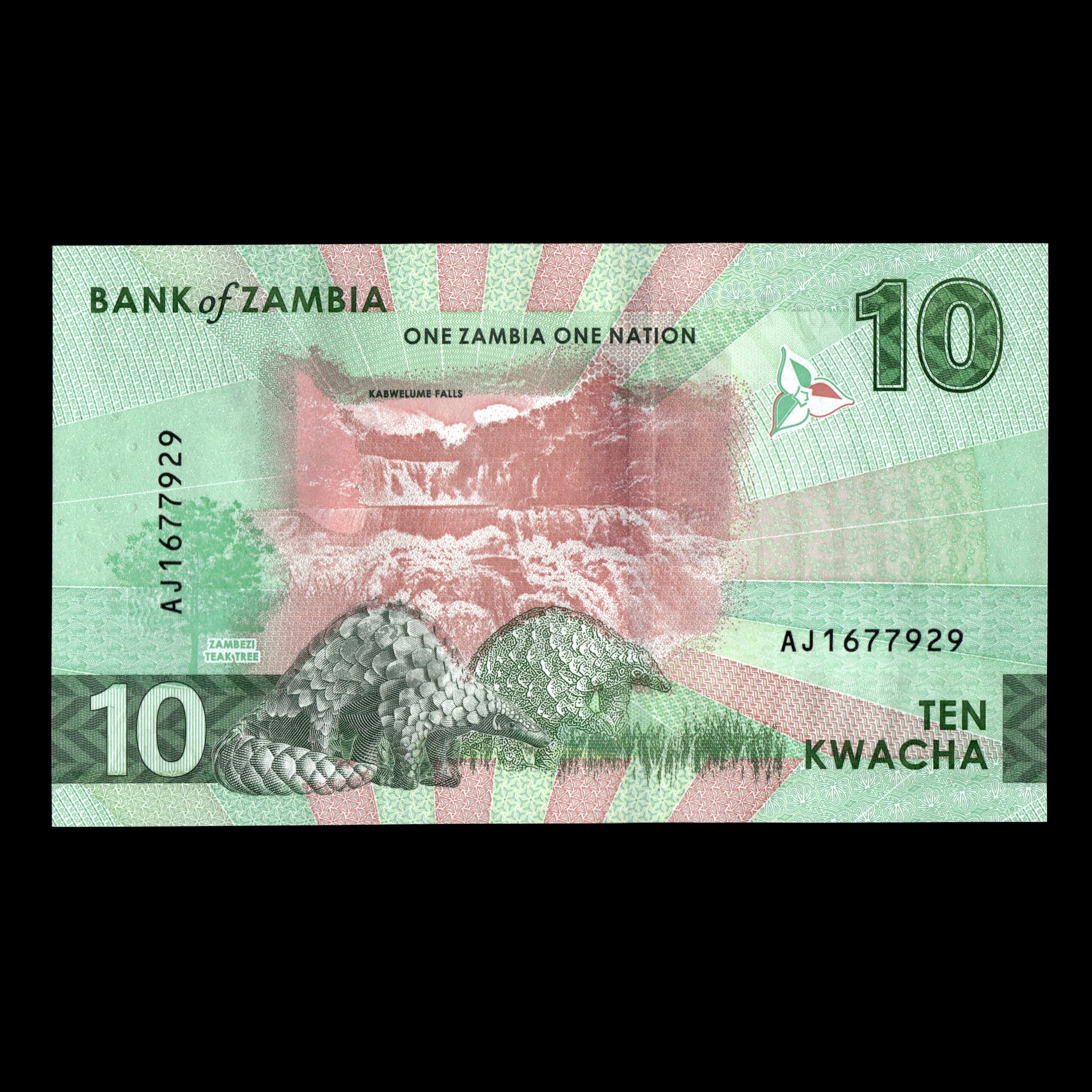 Billete de 20 Kwacha de Zambia de 2024