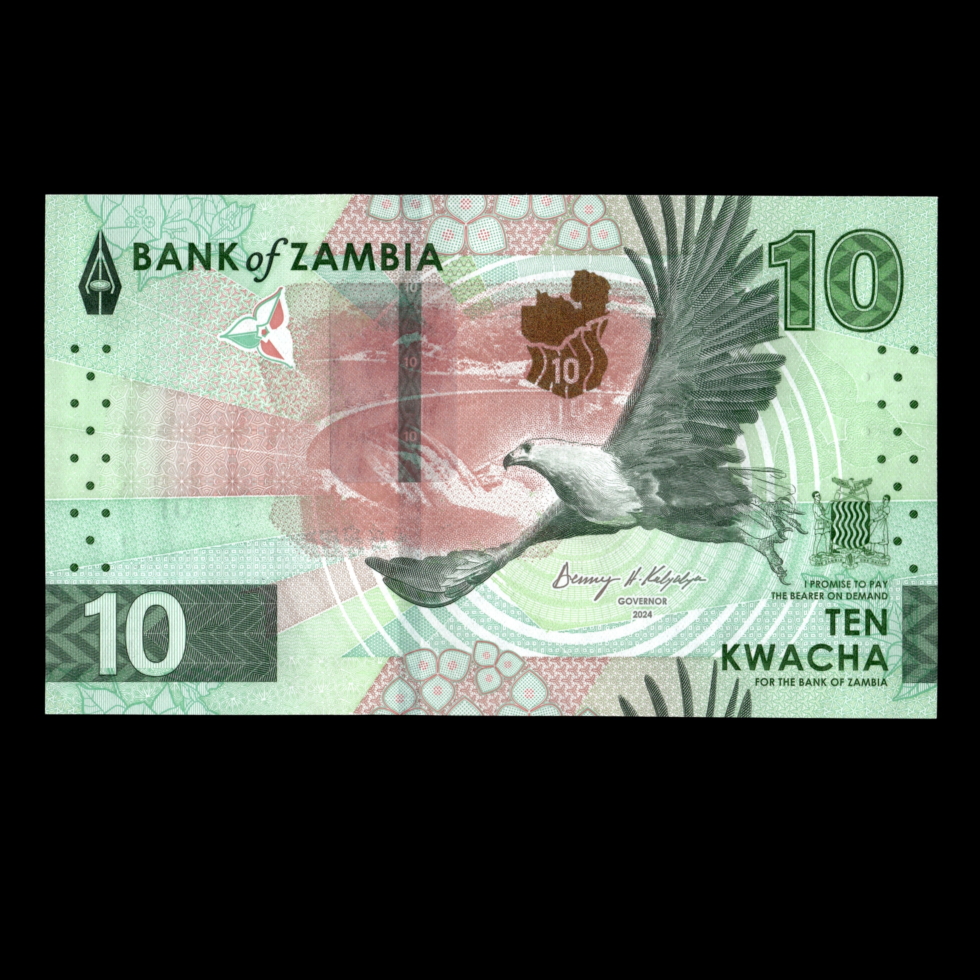 Billete de 20 Kwacha de Zambia de 2024