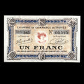 France 1916 Troyes 1 Franc Banknote