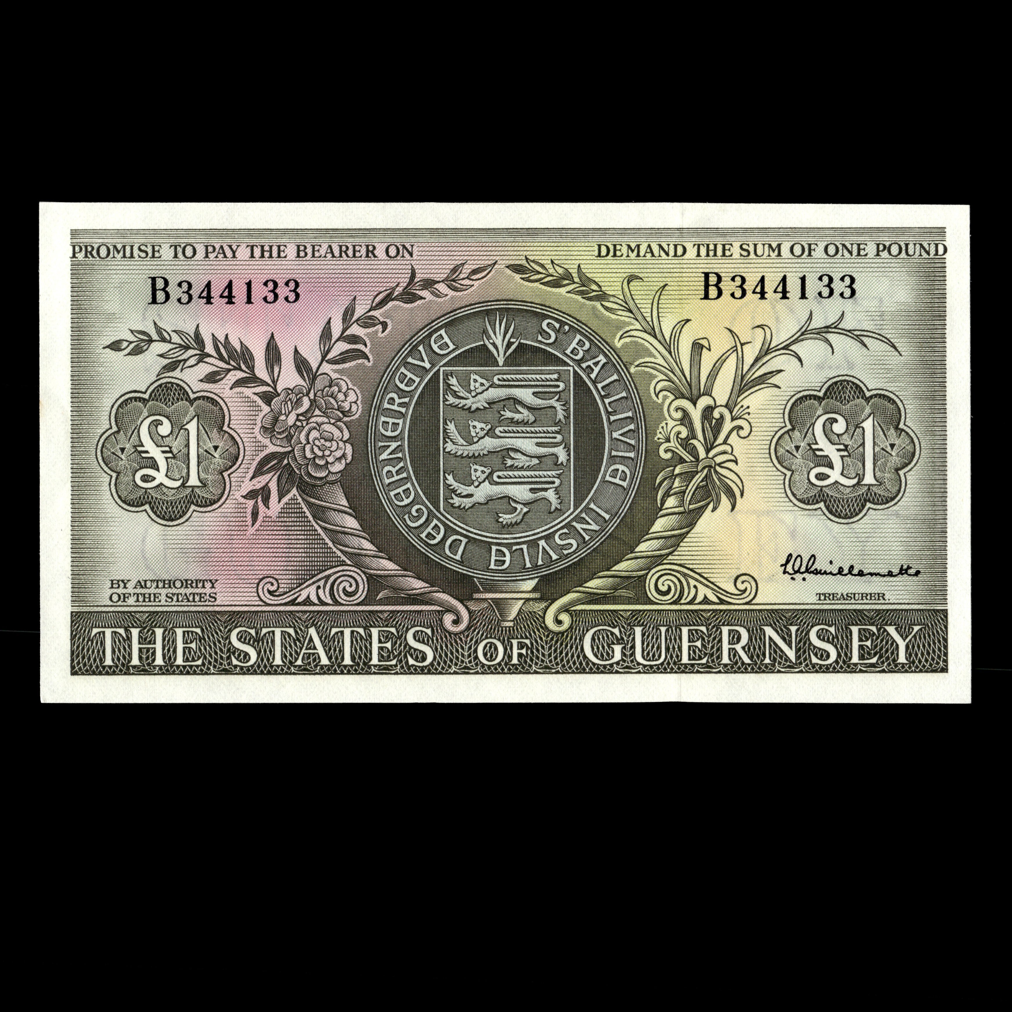 Guernsey 1969 1 Pound Banknote