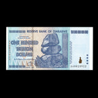 Zimbabwe 2008 100 Trillion Dollars Banknote