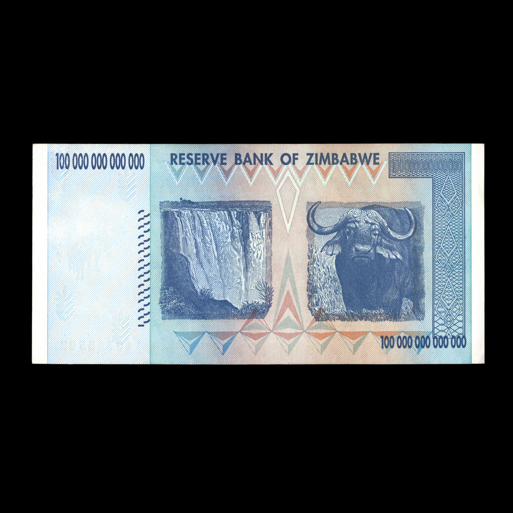 Zimbabwe 2008 100 Trillion Dollars Banknote