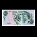 Isle of Man 1983 1 Pound Tyvek Elizabeth II Banknote