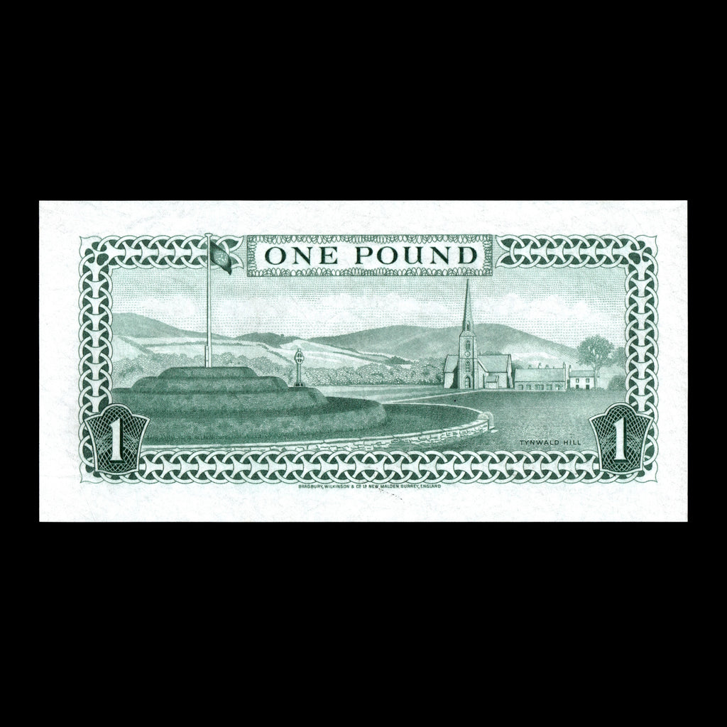 Isle of Man 1983 1 Pound Tyvek Elizabeth II Banknote