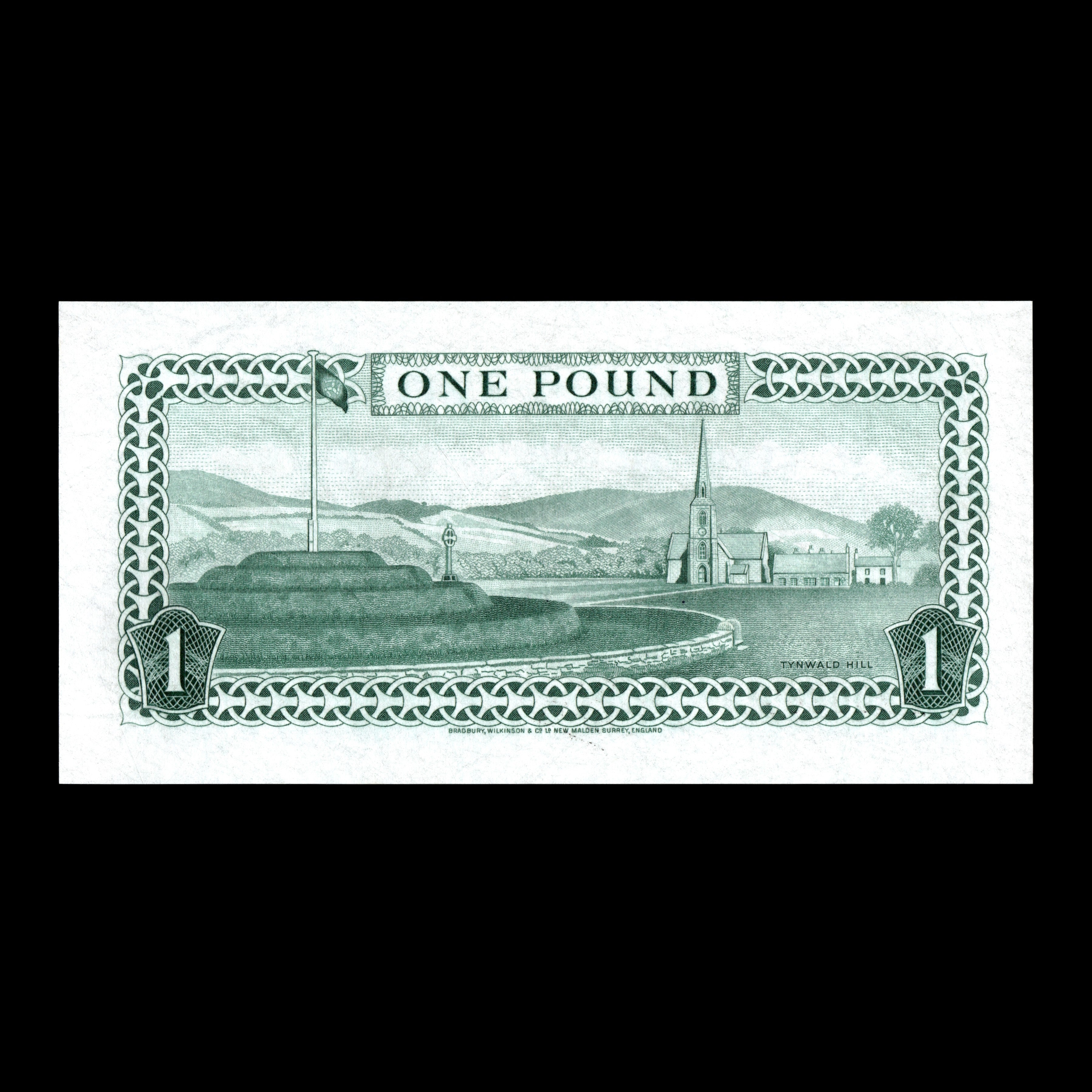 Isle of Man 1983 1 Pound Tyvek Elizabeth II Banknote