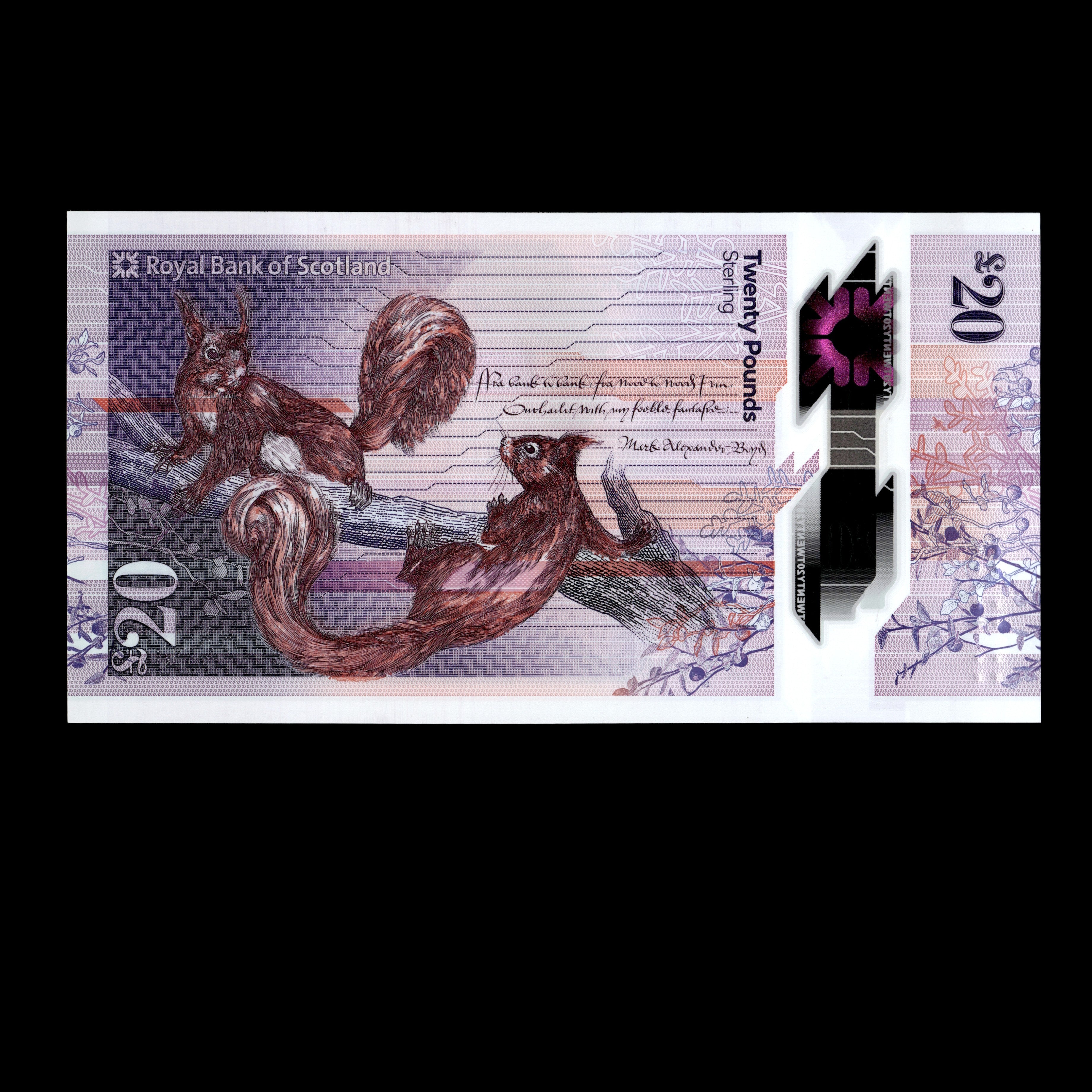 Scotland 2019 20 Pounds Royal Bank Polymer Banknote