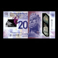 Scotland 2019 20 Pounds Clydesdale Bank Polymer Banknote