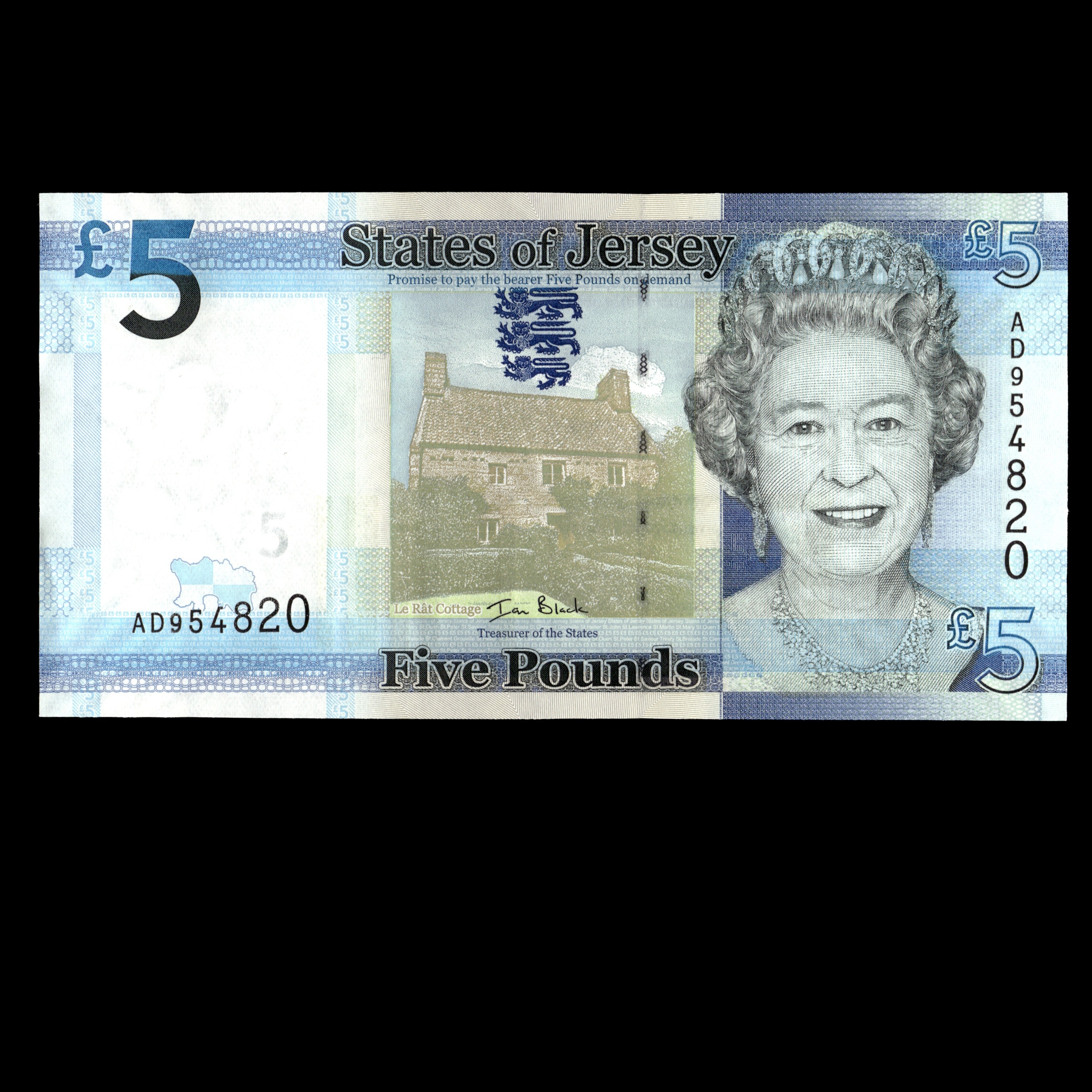 Jersey 2010 5 Pounds Banknote