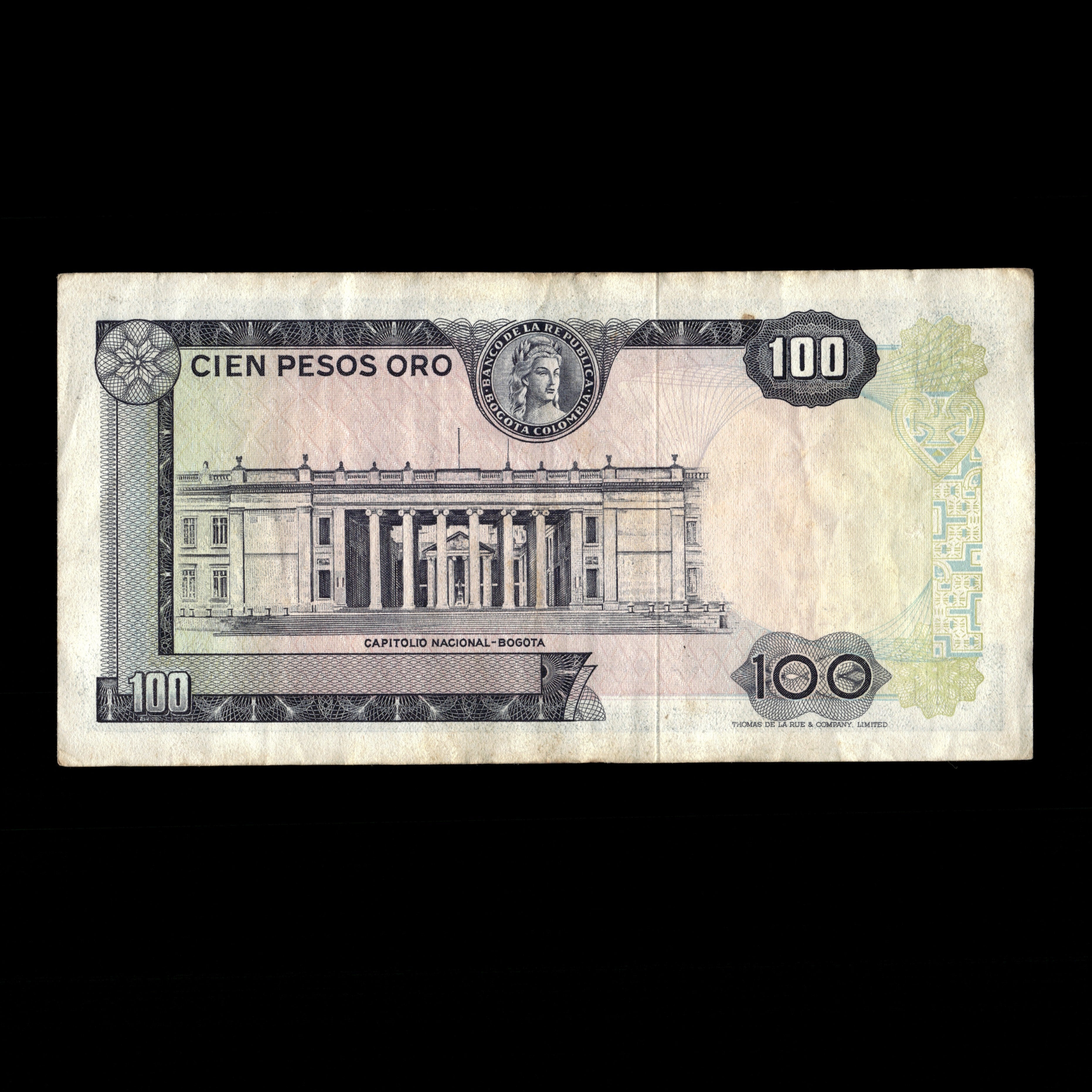Colombia 1971 Billete de 100 Pesos