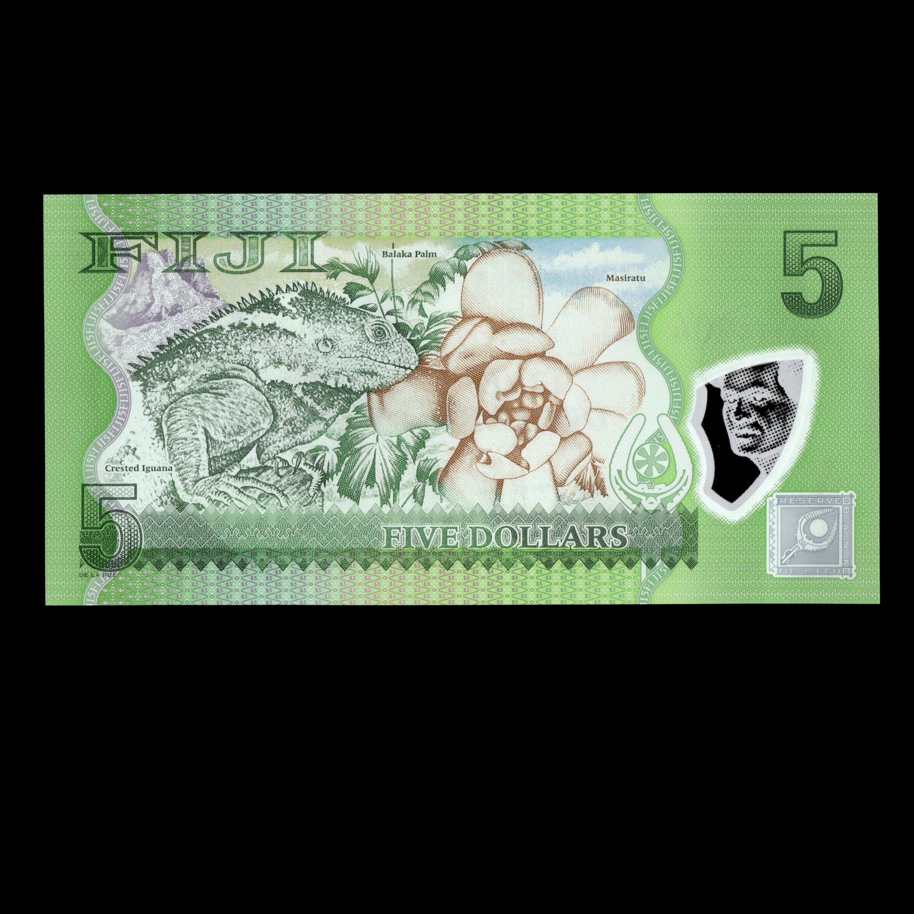 Fiji 2012 5 Dollars Polymer Banknote