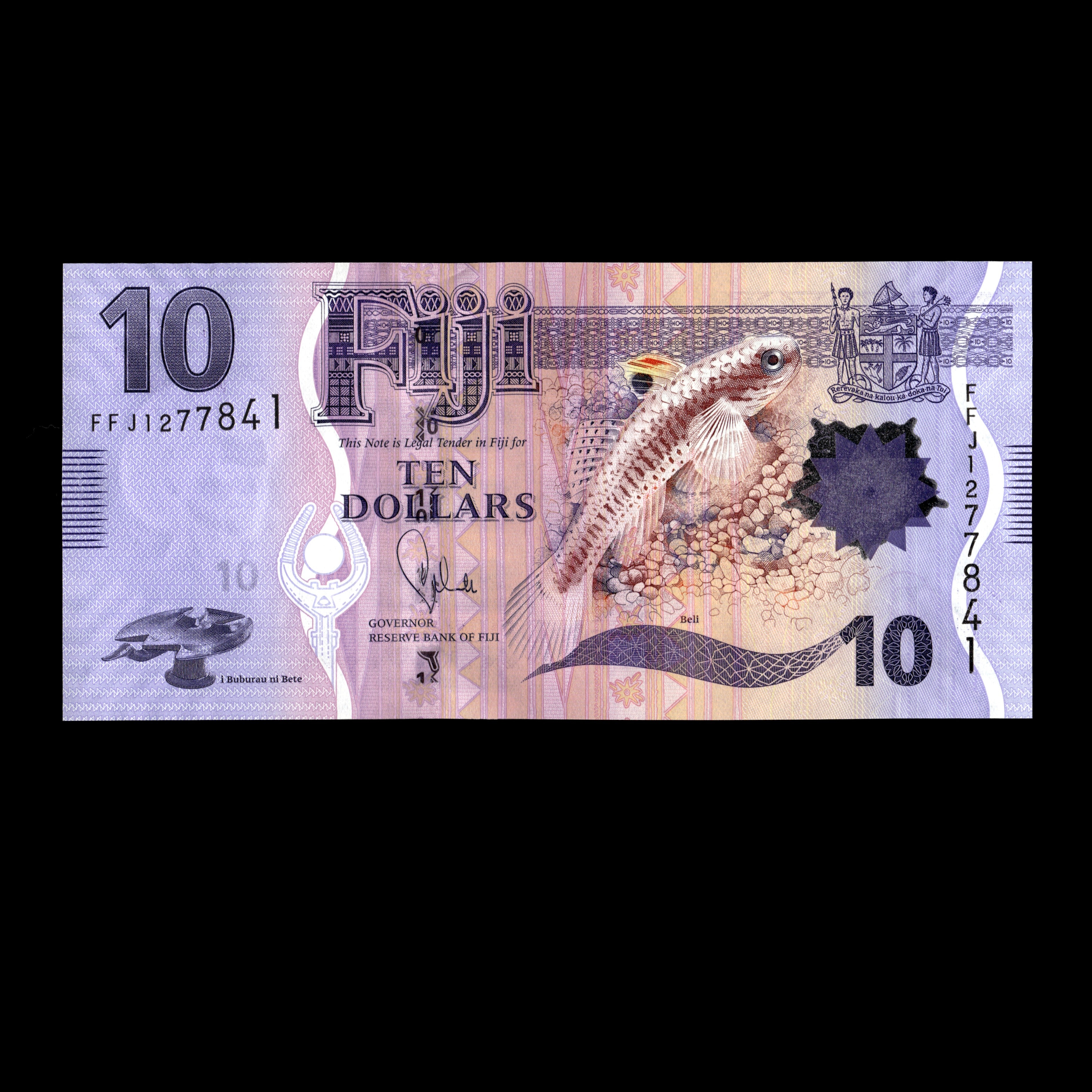 Fiji 2012 10 Dollars Banknote