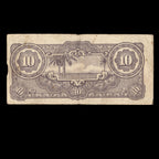 Netherlands East Indies 1942 10 Gulden Japanese Occupation In WWII Banknote