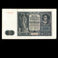 Poland 1941 50 Zlotych German Occupation In WWII Banknote