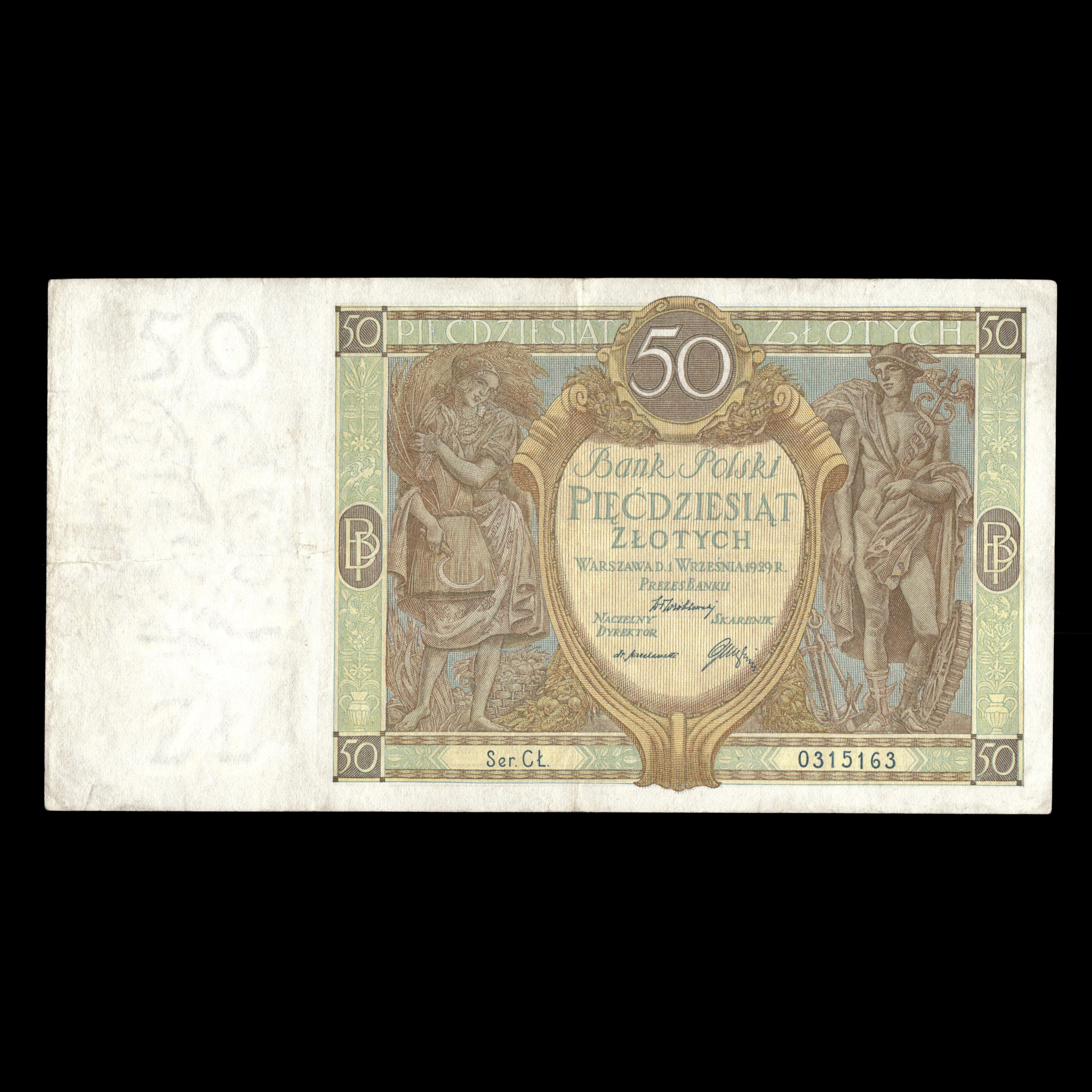 Polska 1929 50 złotych Banknot