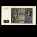 Poland 1941 50 Zlotych German Occupation In WWII Banknote
