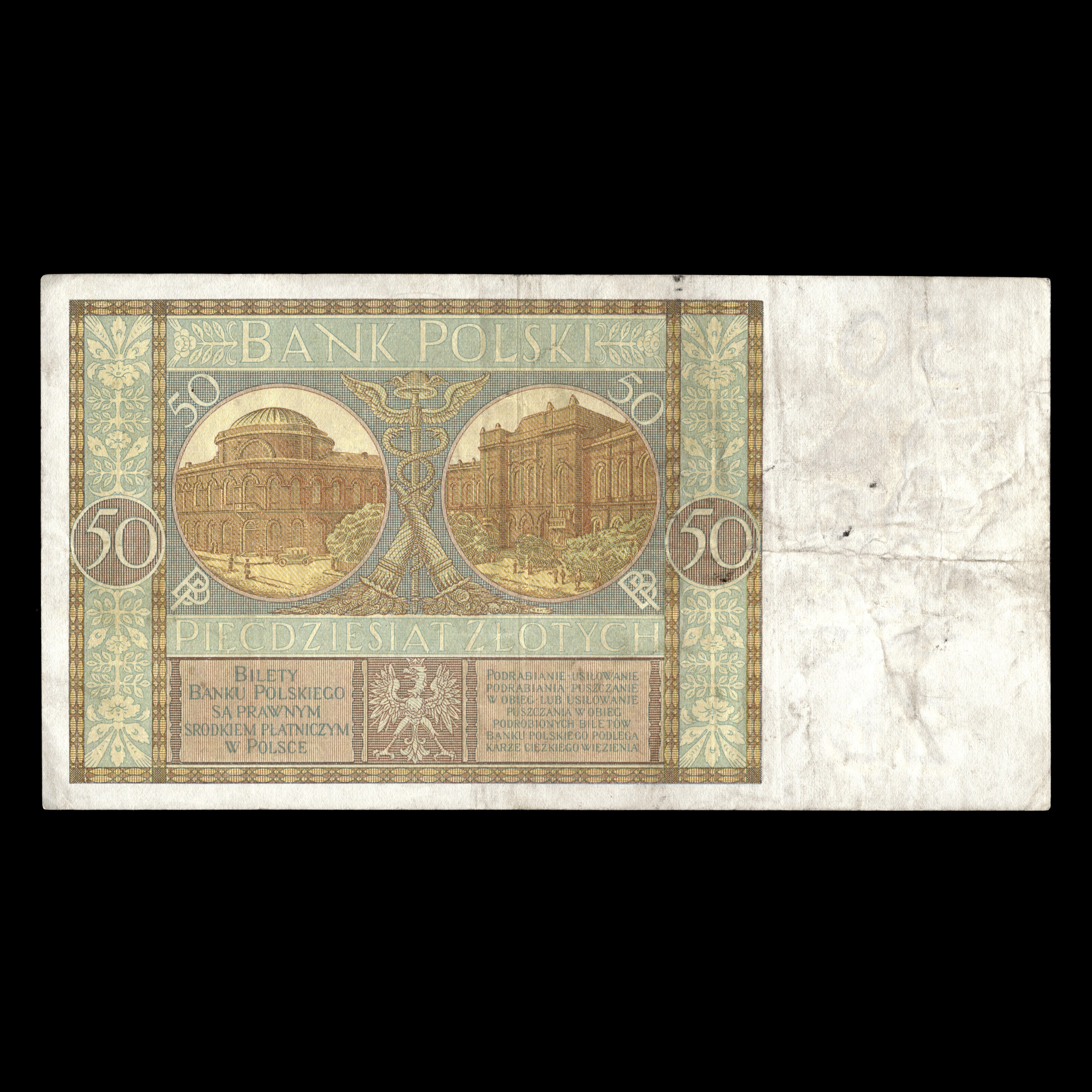 Polska 1929 50 złotych Banknot