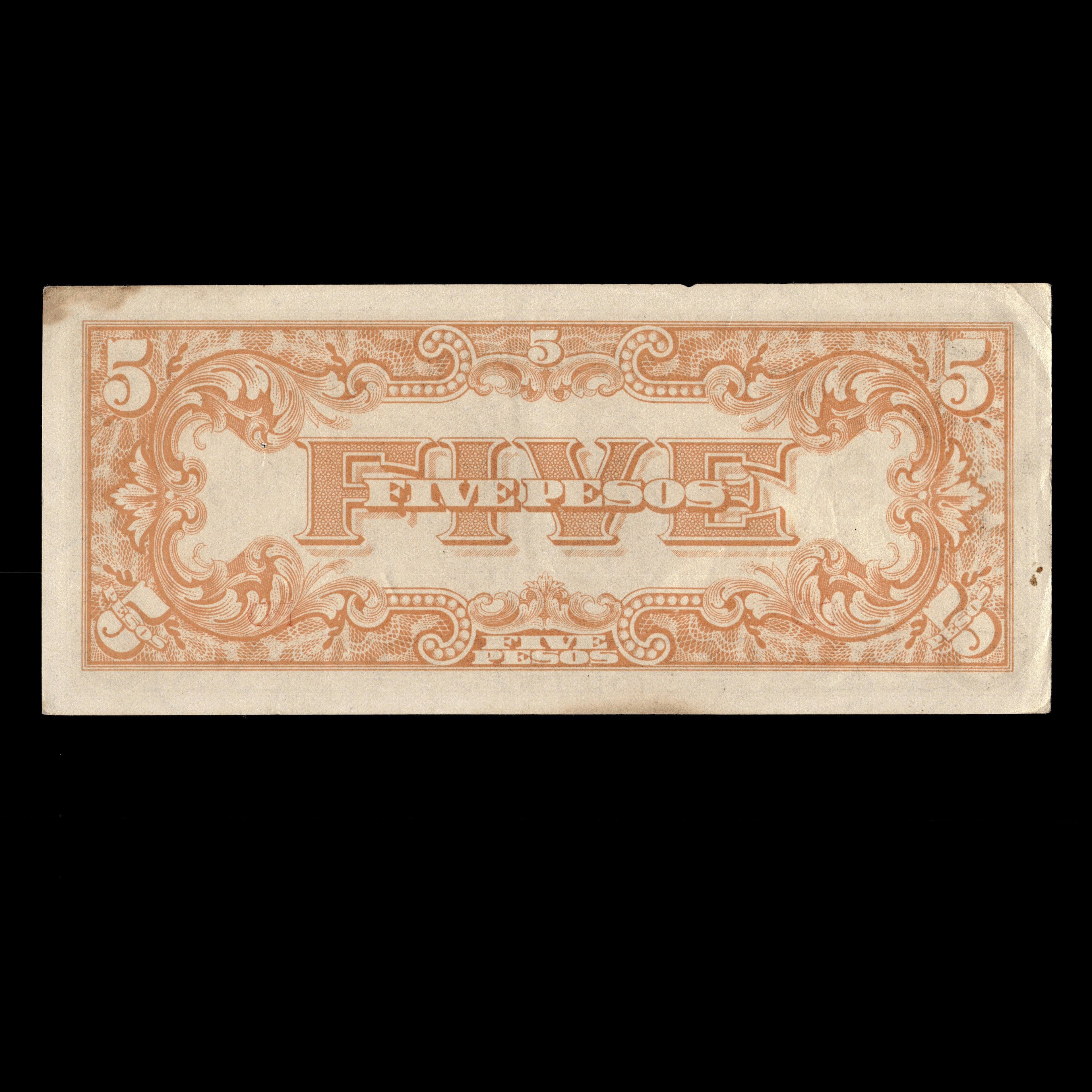 Philippines 1942 5 Pesos Japanese Occupation in WWII Banknote