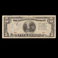Philippines 1942 5 Pesos Japanese Occupation in WWII Banknote