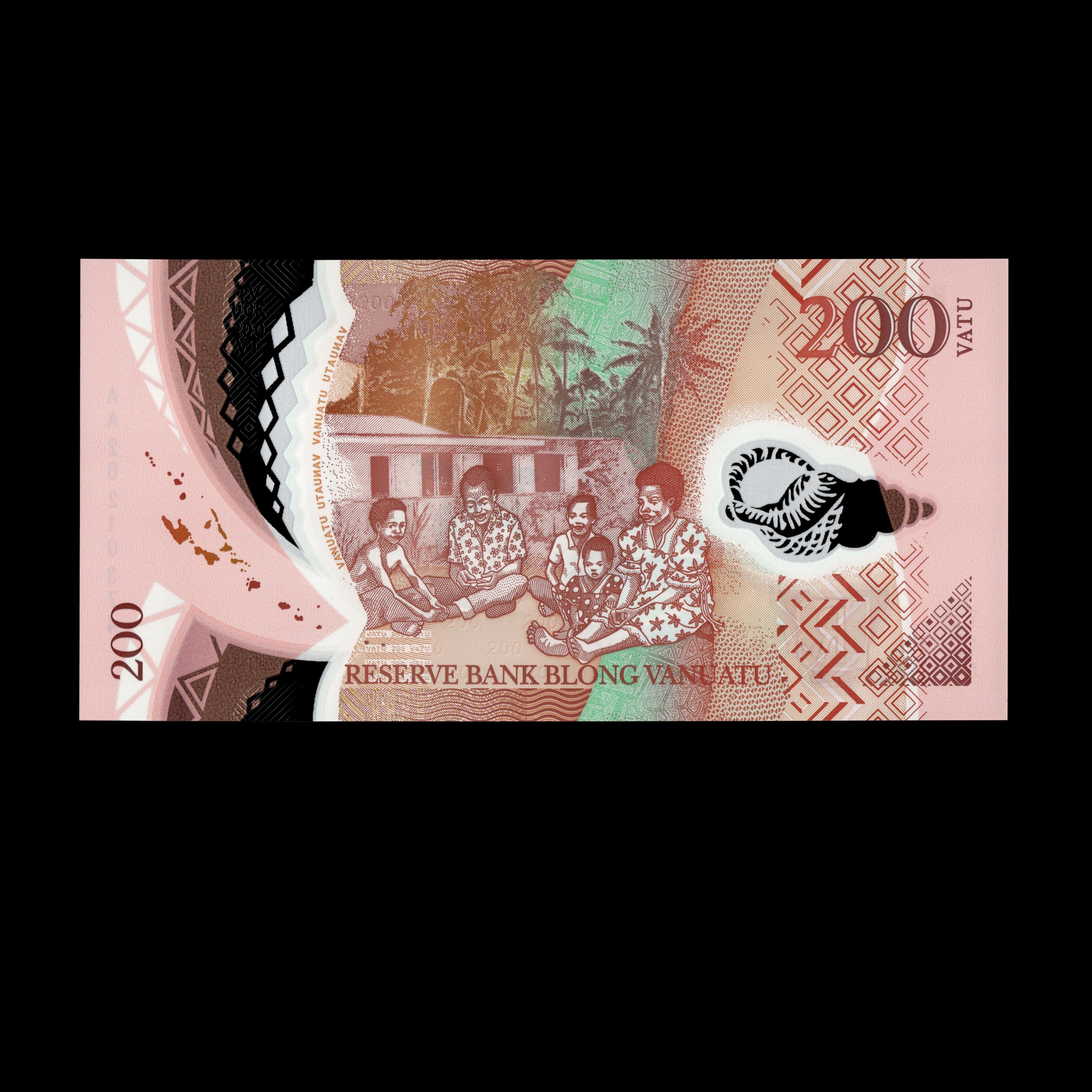 Vanuatu 2020 200 Vatu Polymer Banknote