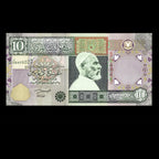 Libya 2002 10 Dinars Banknote