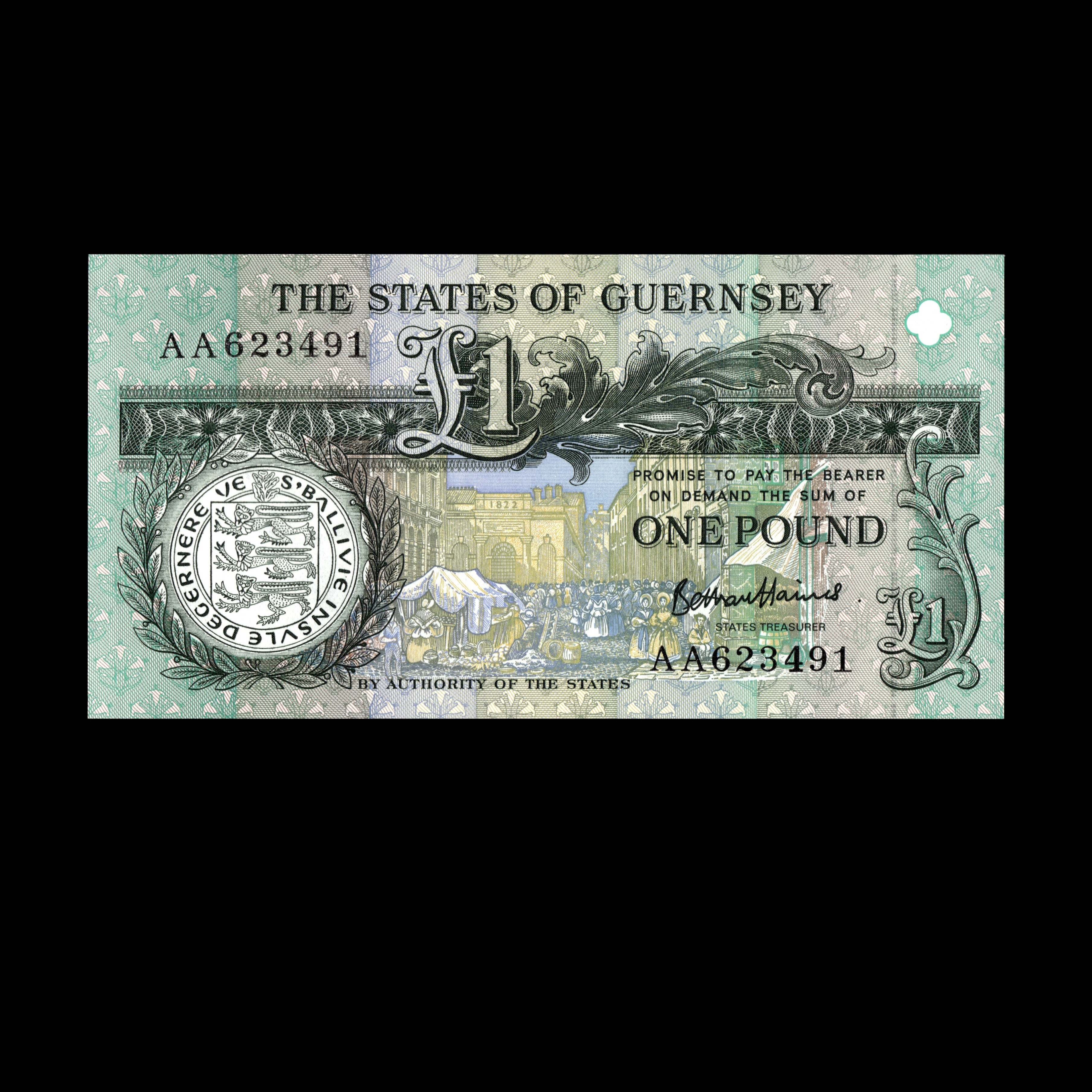 Guernsey 2018 1 Pound Banknote