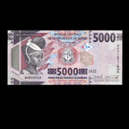 Guinea 2022 5000 Francs Banknote