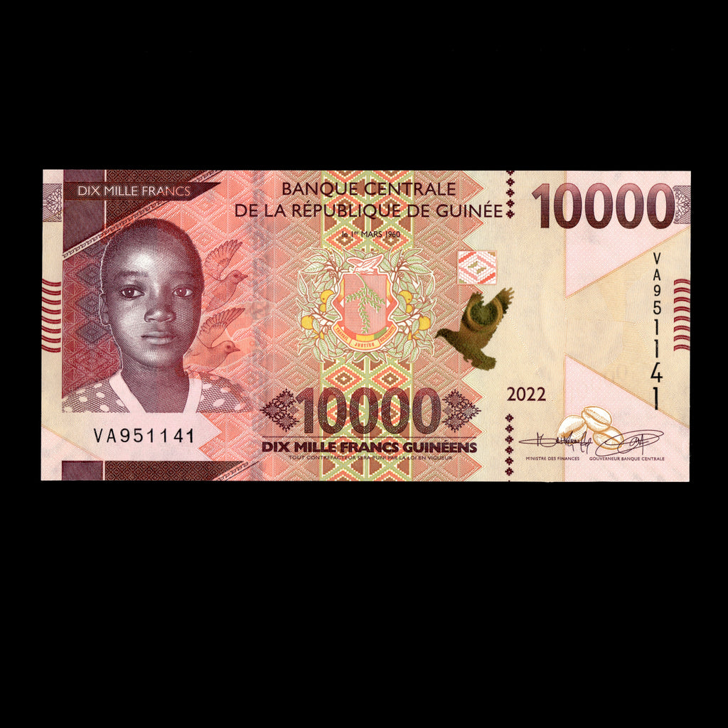 Guinea 2022 10000 Francs Banknote