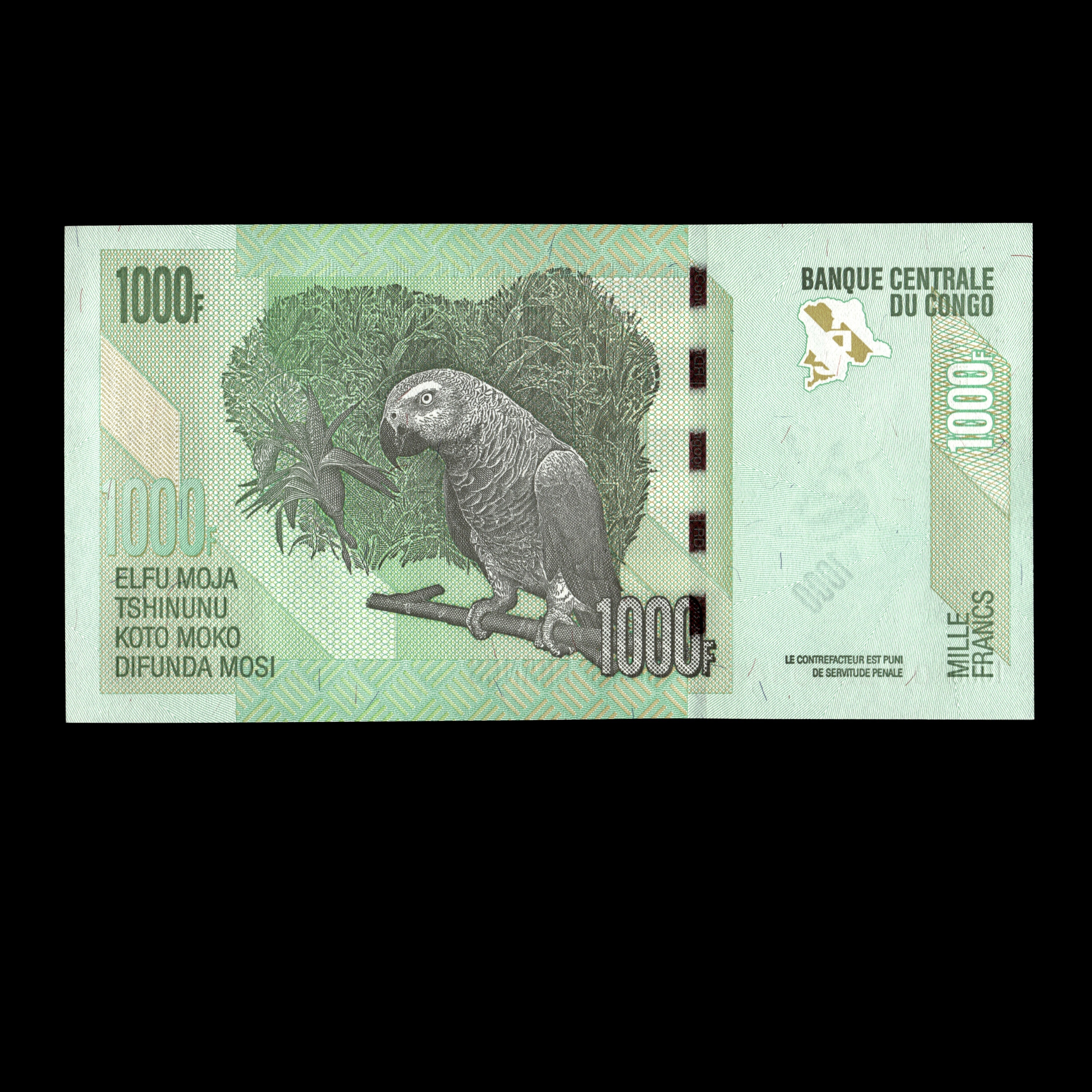 Congo Democratic Republic 2022 1000 Francs Banknote