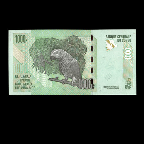 Congo Democratic Republic 2022 1000 Francs Banknote