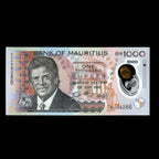 Mauritius 2024 1000 Rupees Polymer Banknote