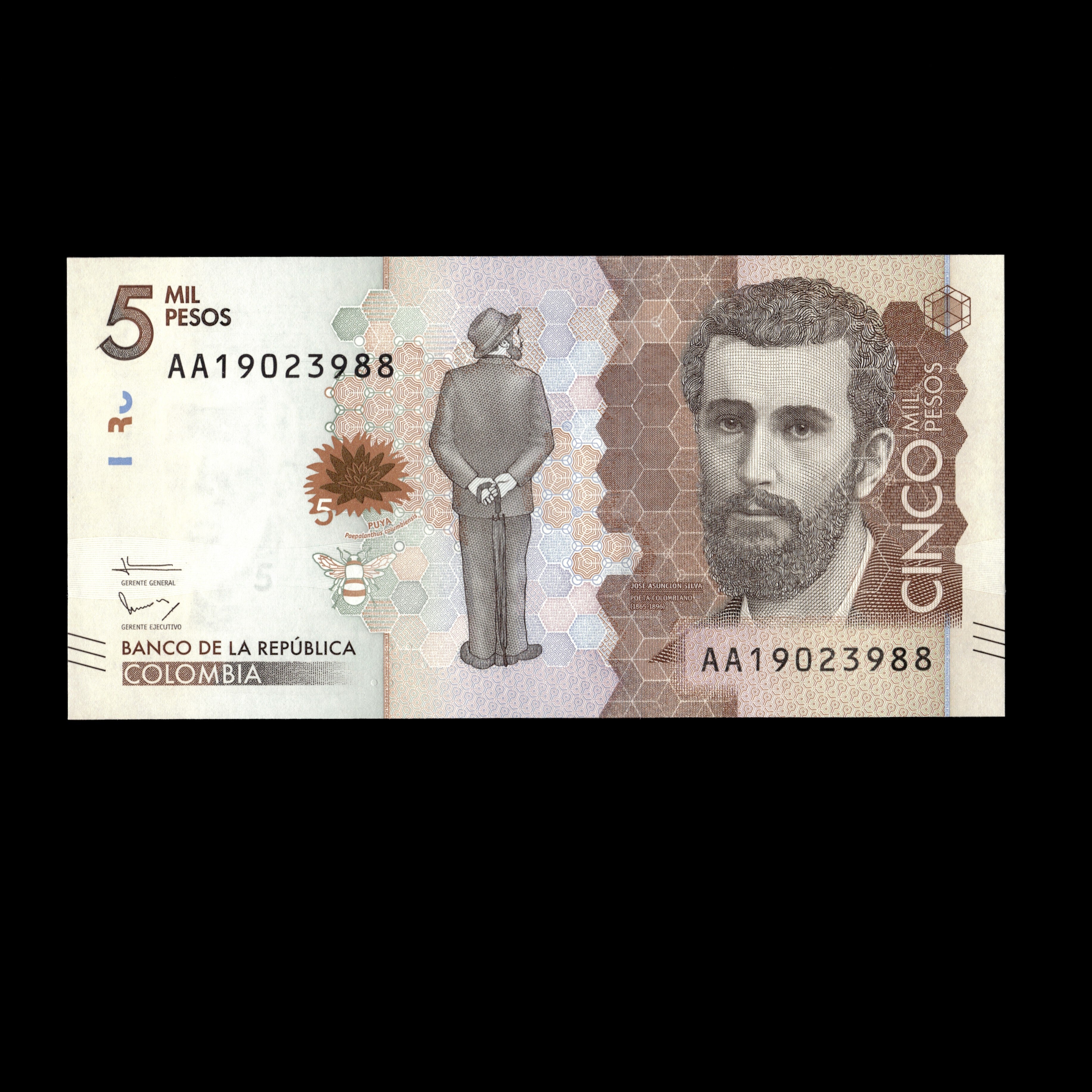 Colombia 2015 5000 Pesos Banknote