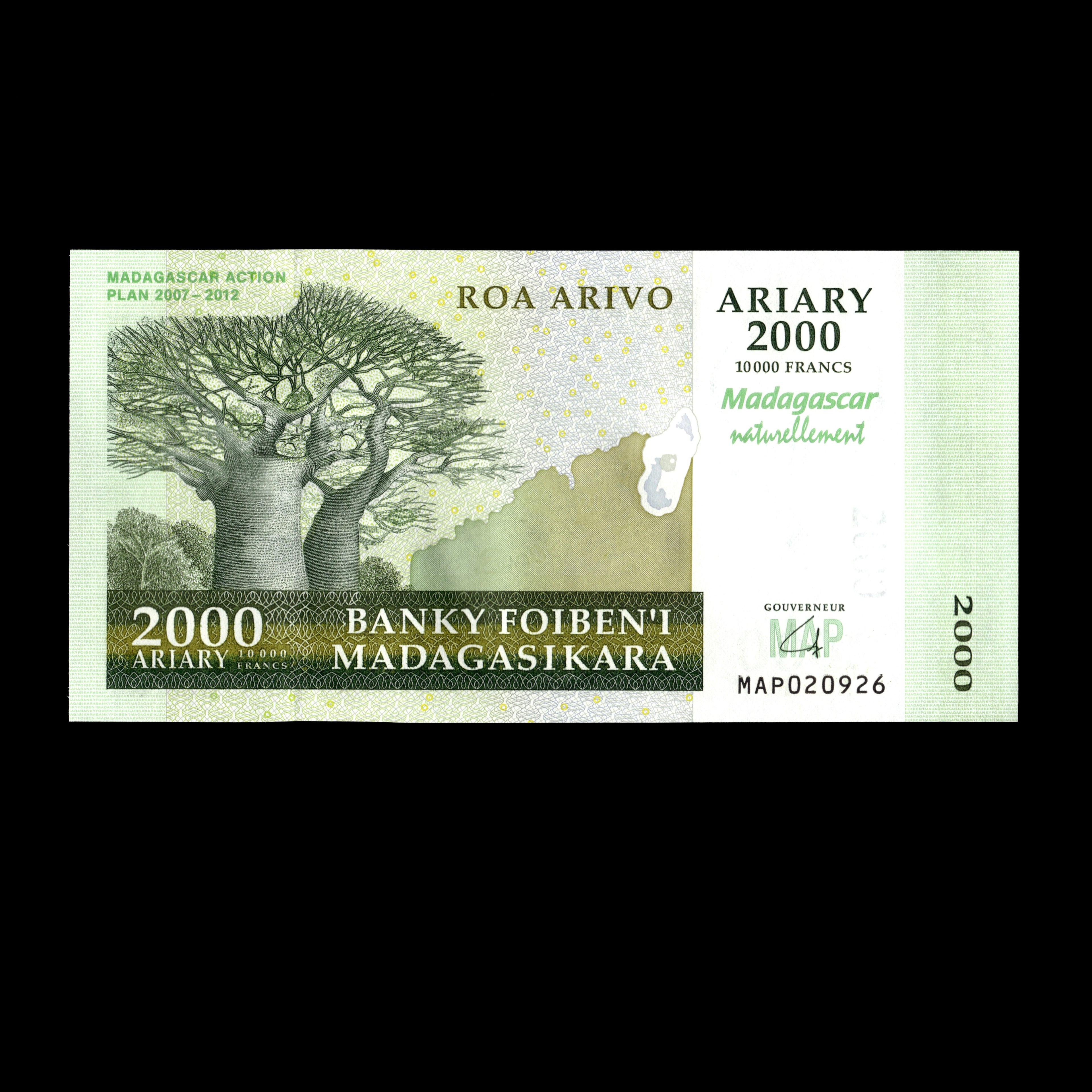 Madagascar 2007-2012 2000 Ariary Banknote