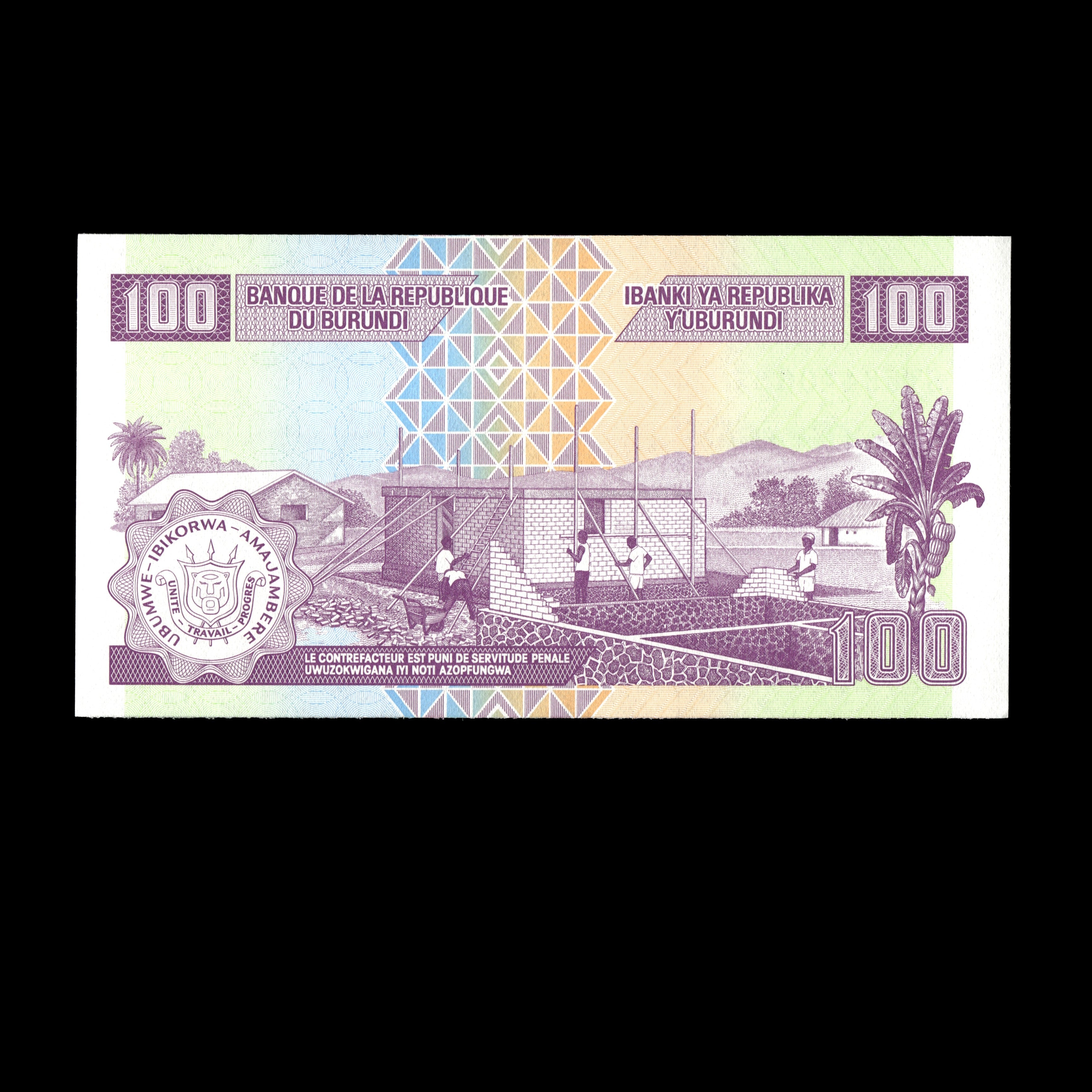 Burundi 2024 100 Francs Banknote