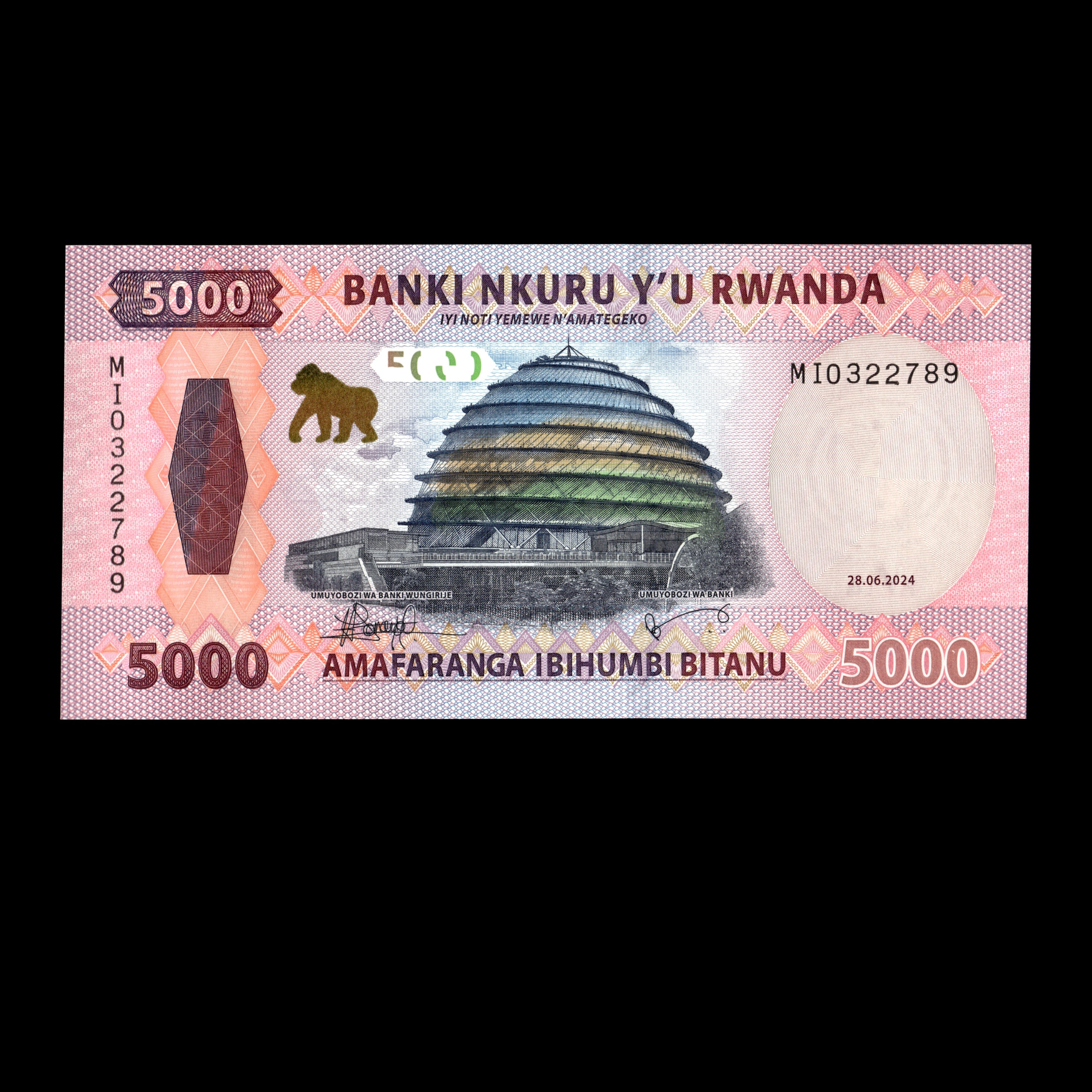 Rwanda 2024 5000 Francs Banknote