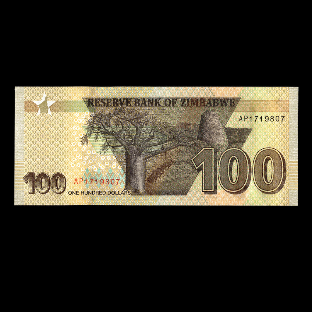 Zimbabwe 2023 100 Dollars Banknote