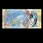 East Caribbean 2023 2 Dollars Polymer Banknote