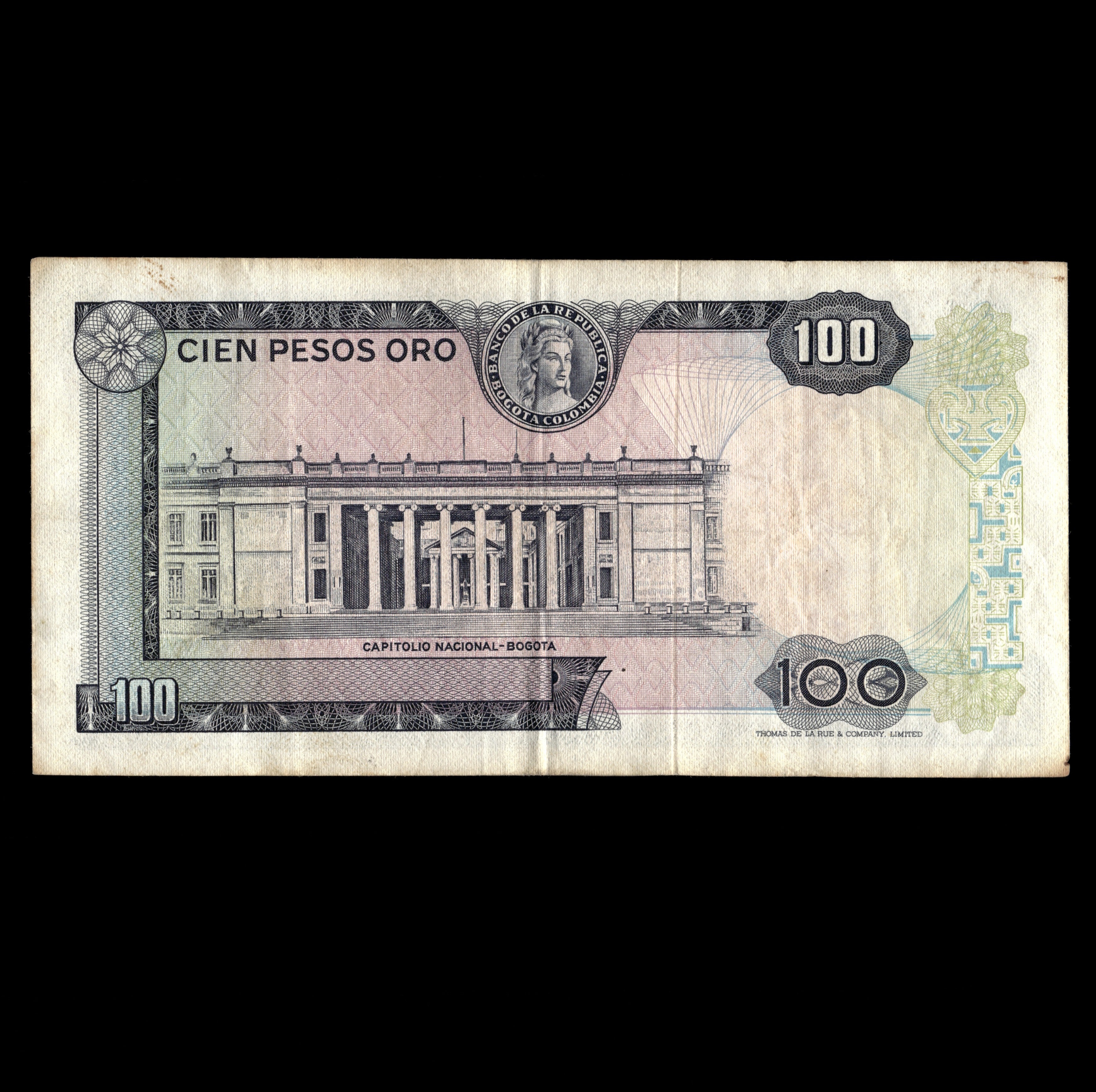 Colombia 1969 Billete de 100 Pesos