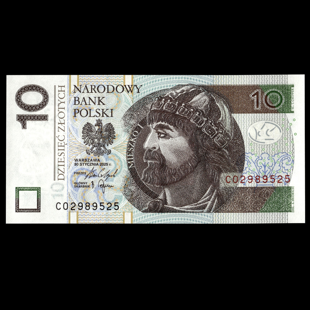 Poland 2025 10 Zlotych Banknote