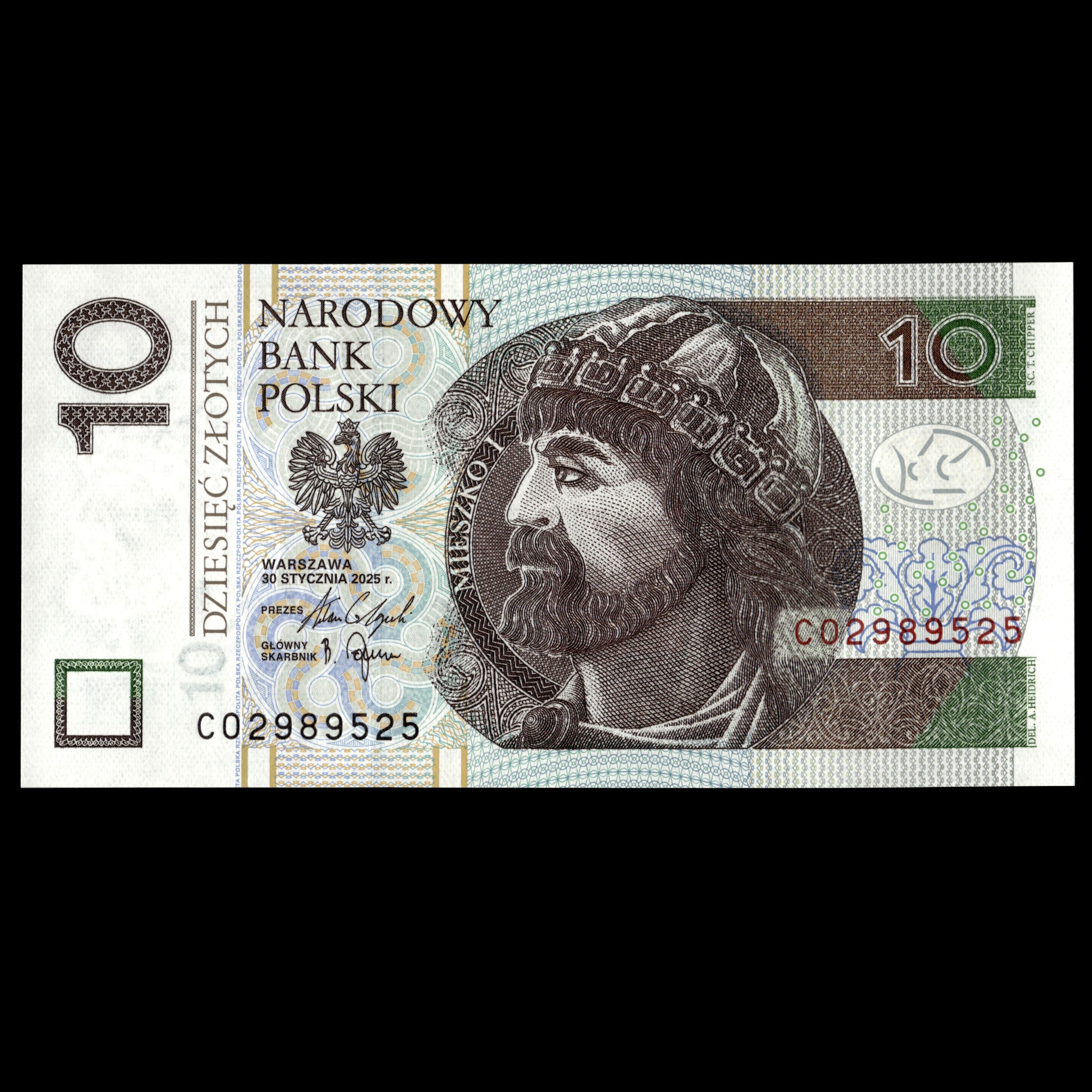 Polska 2025 Banknot 10 Złotych