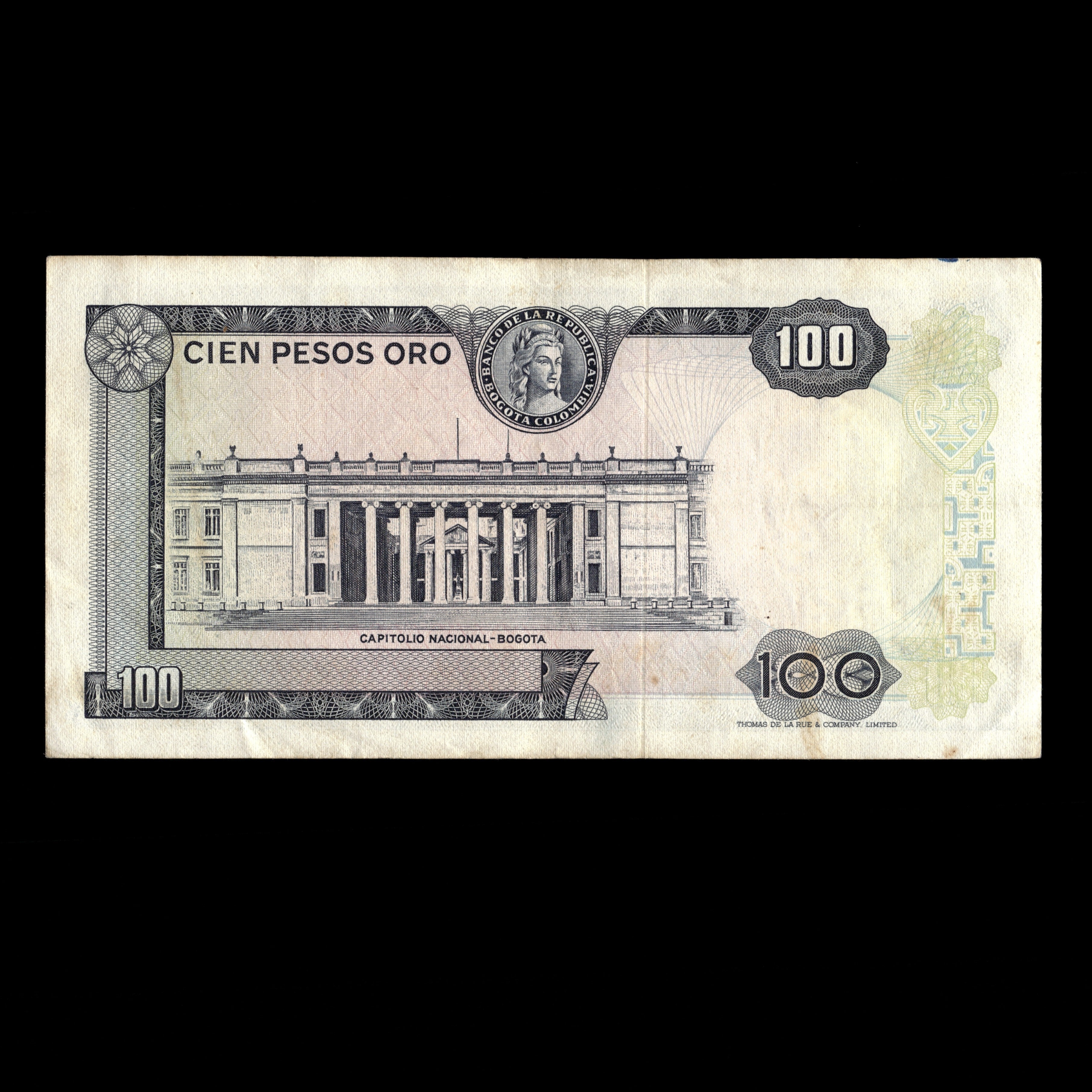 Colombia 1970 Billete de 100 Pesos