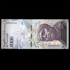 Venezuela 2017 Billete de 1000 Bolívares Radar S/N