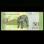 Venezuela 2015 50 Bolívares Billete con error