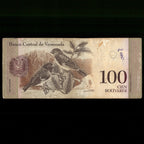 Venezuela 2012 100 Bolívares Billete de bajo N/S