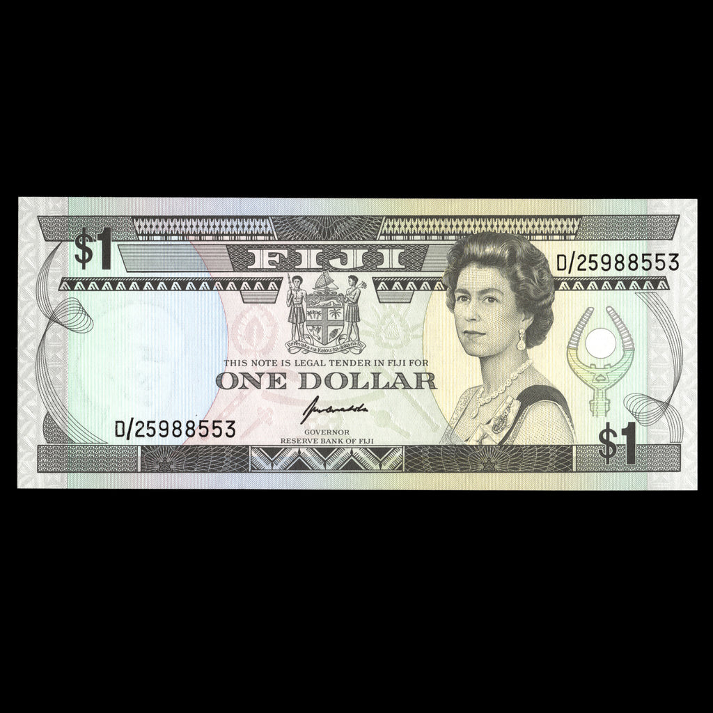 Fiji 1993 1 Dollar Elizabeth II Banknote